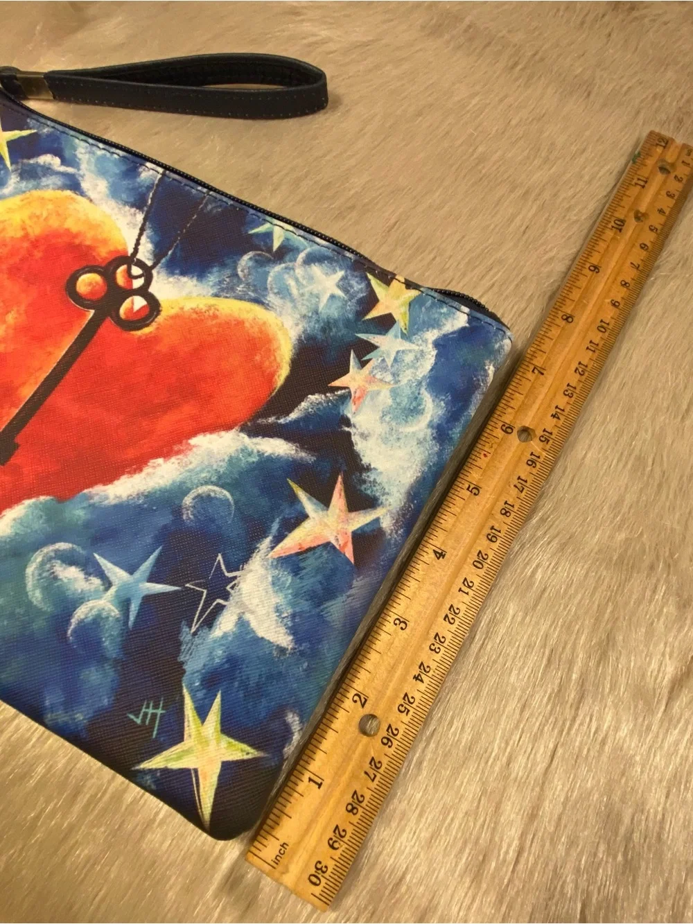 Heart & Key Wristlet Clutch
